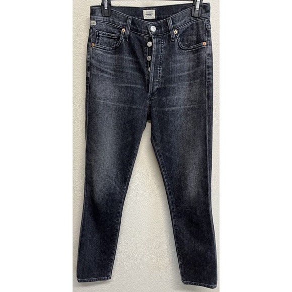 Citizens of Humanity Premium Vintage Olivia High Rise Crop Jeans Size 26 Gray - Picture 11 of 14